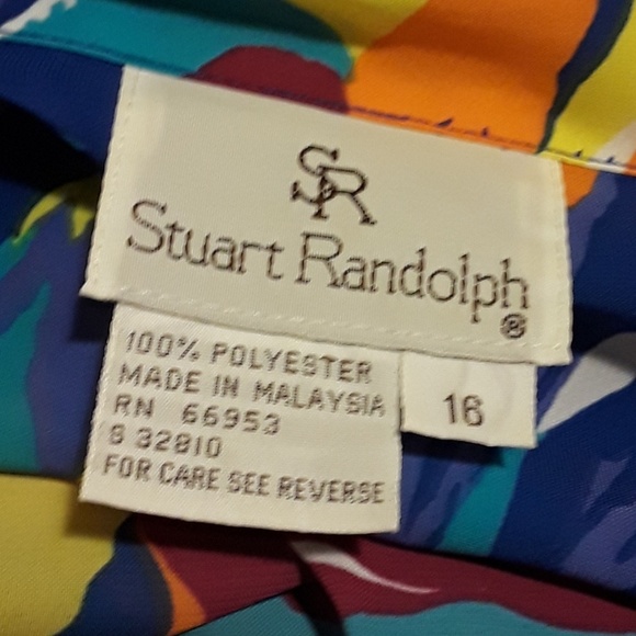 Stuart Randolph Womens 16 Sheer Top Blouse Vintage - Picture 4 of 4